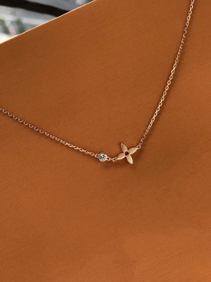 []BLOSSOM PENDANT PINK GOLD AND DIAMOND