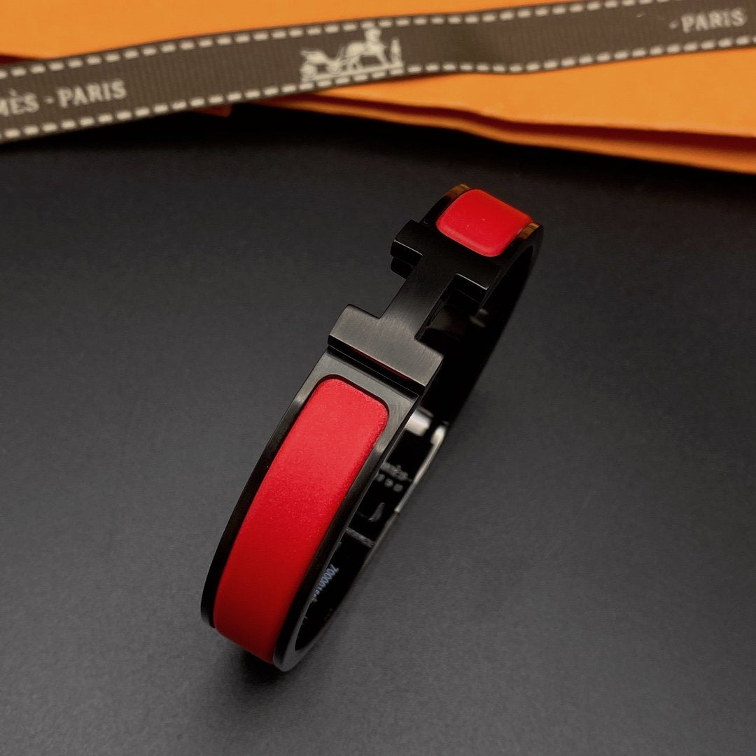 [Rose Jewelrys]CLIC HM SO BLACK RED BRACELET