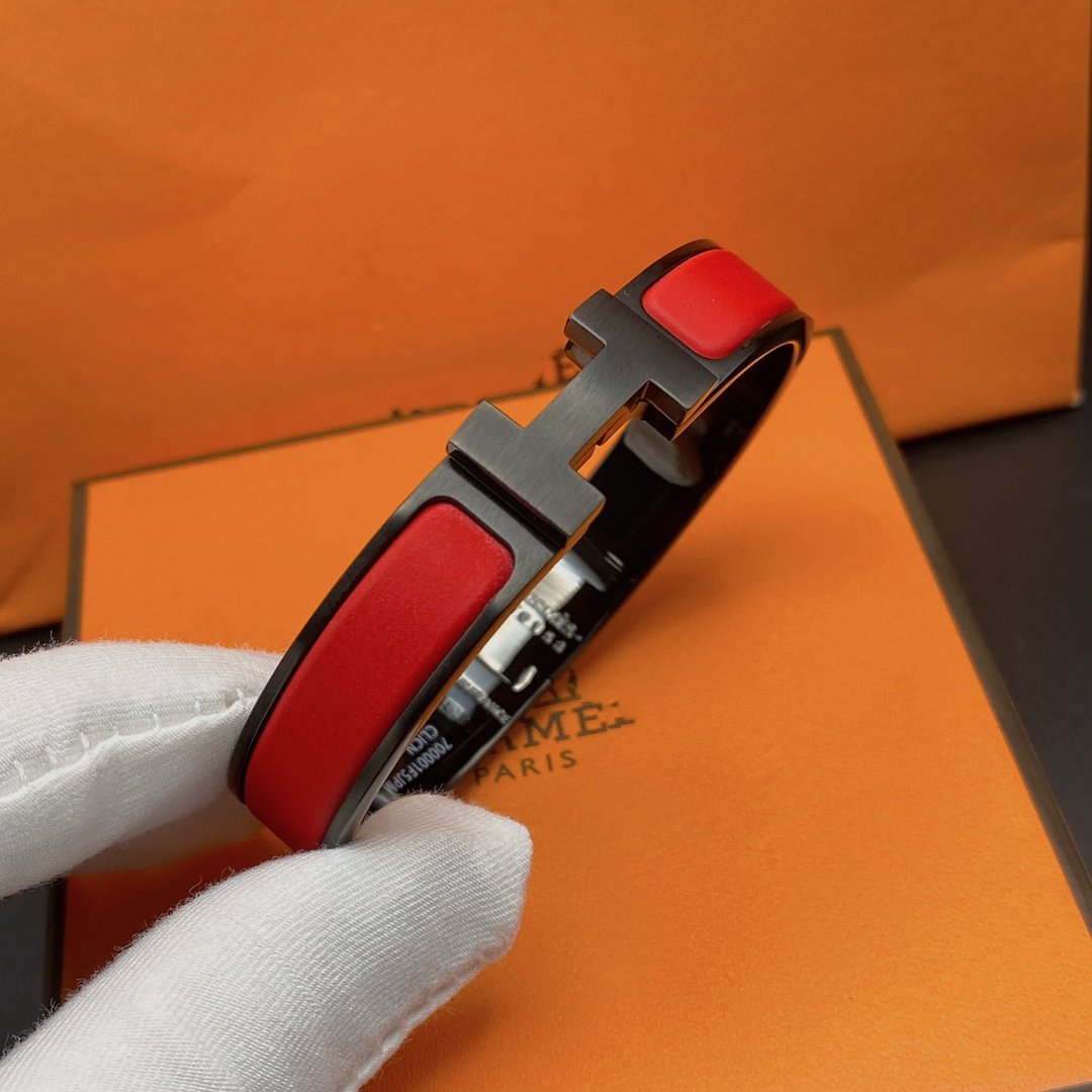 [Rose Jewelrys]CLIC HM SO BLACK RED BRACELET