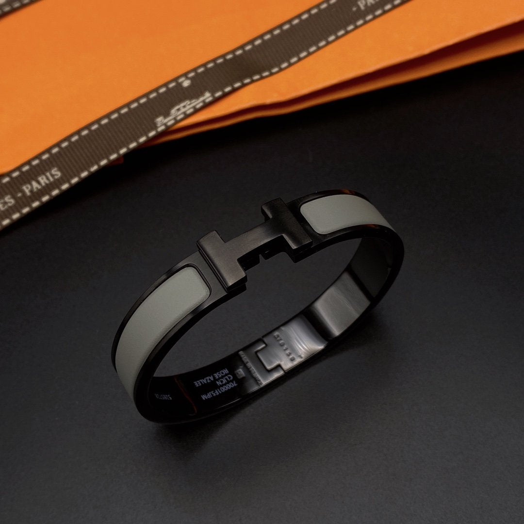 [Rose Jewelrys]CLIC HM SO BLACK GREY BRACELET
