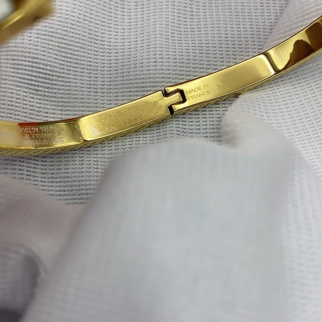 [Rose Jewelrys]CLASSIC HM CLIC WHITE 8MM ENAMEL BRACELET