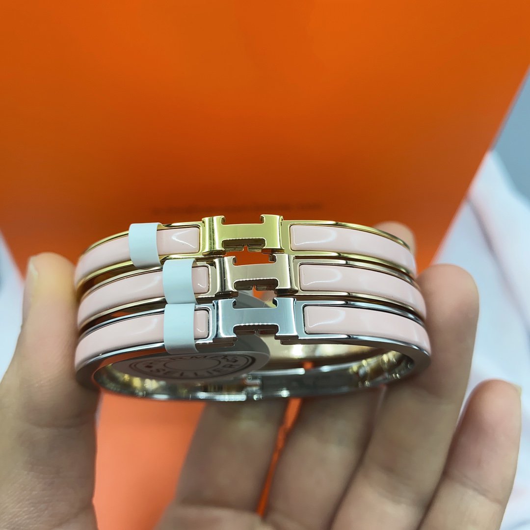 [Rose Jewelrys]CLASSIC HM CLIC  PINK 8MM ENAMEL BRACELET