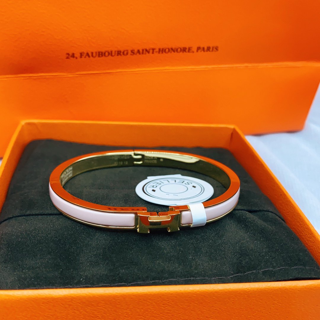 [Rose Jewelrys]CLASSIC HM CLIC  PINK 8MM ENAMEL BRACELET