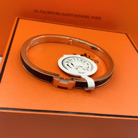 [🌹Rose💎]CLASSIC HM CLIC BLACK 8MM ENAMEL BRACELET