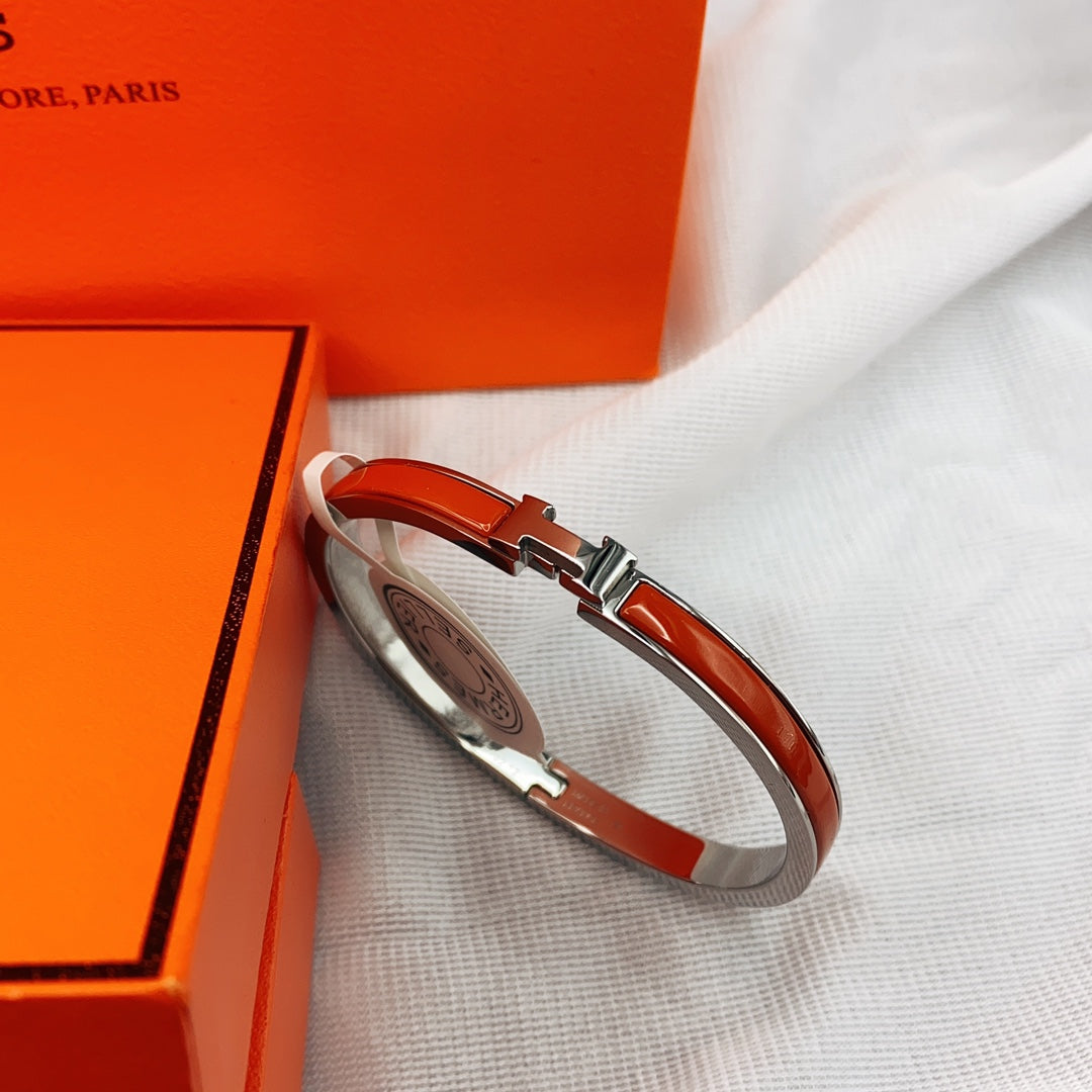 [Rose Jewelrys]CLASSIC HM CLIC RED 8MM ENAMEL BRACELET