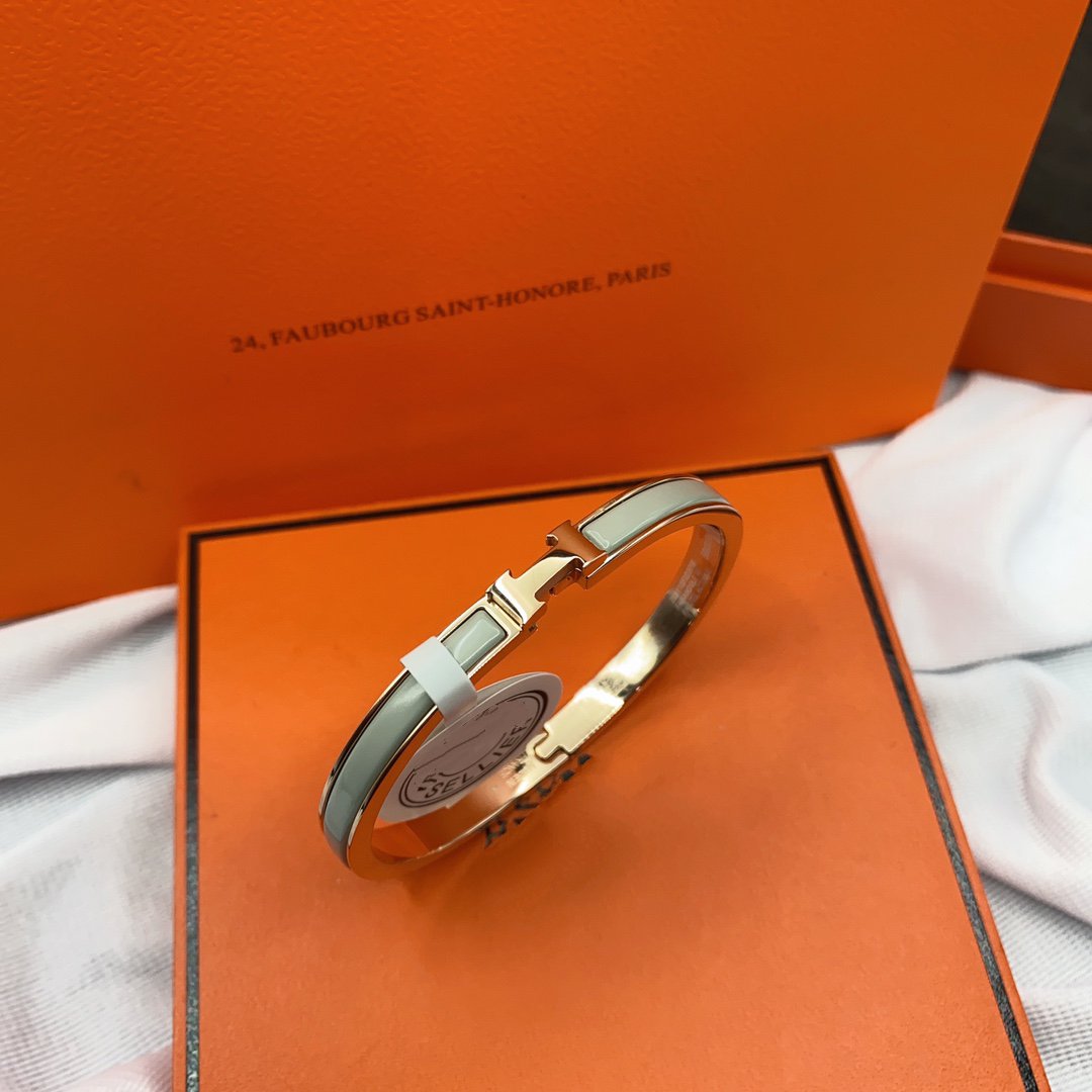 [Rose Jewelrys]CLASSIC HM CLIC GREEN 8MM ENAMEL BRACELET