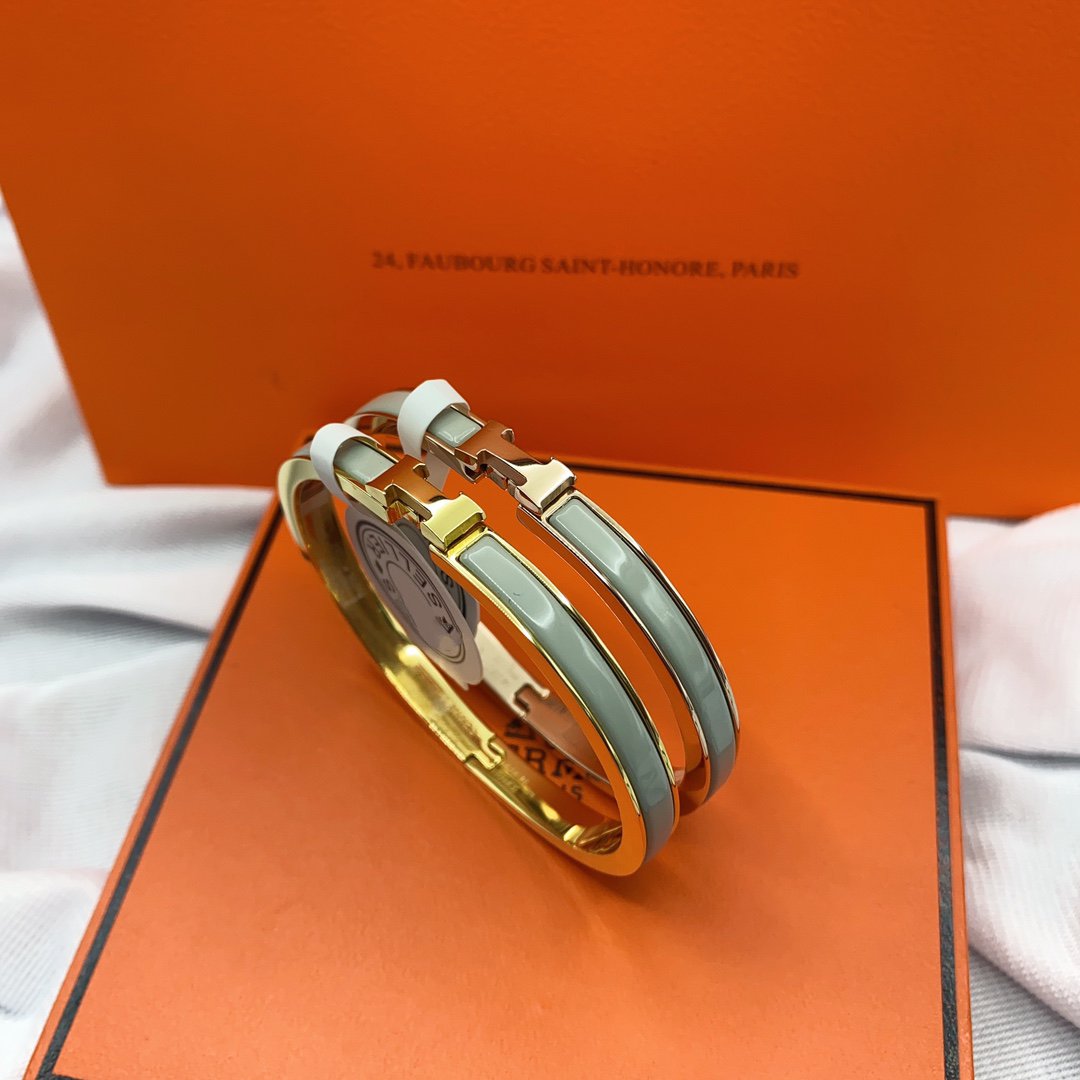 [Rose Jewelrys]CLASSIC HM CLIC GREEN 8MM ENAMEL BRACELET