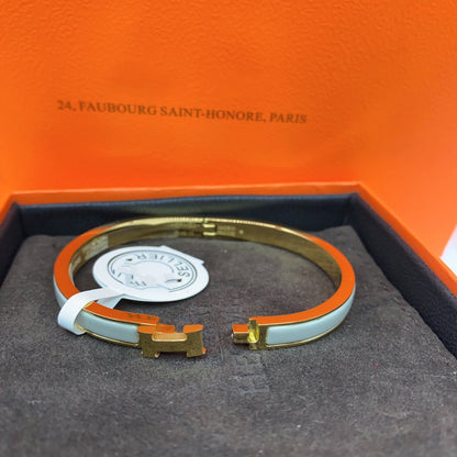 [Rose Jewelrys]CLASSIC HM CLIC GREEN 8MM ENAMEL BRACELET