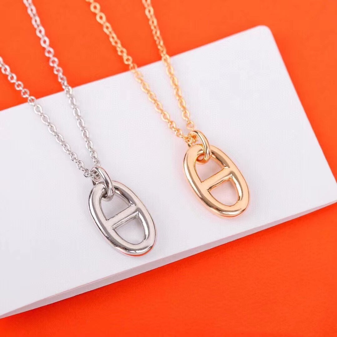 [Rose Jewelrys]HM PIG NOSE NECKLACE