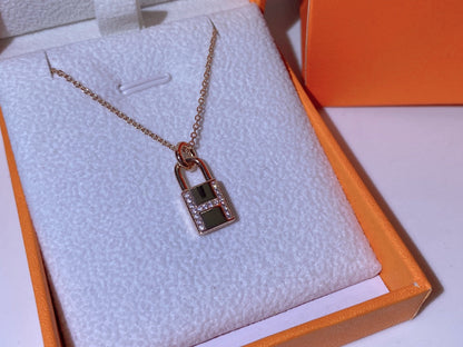 [Rose Jewelrys]HM ADVANCED NICHE LOCK HEAD NECKLACE DIAMONDS