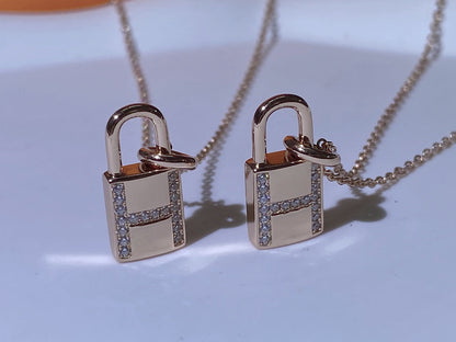 [Rose Jewelrys]HM ADVANCED NICHE LOCK HEAD NECKLACE DIAMONDS