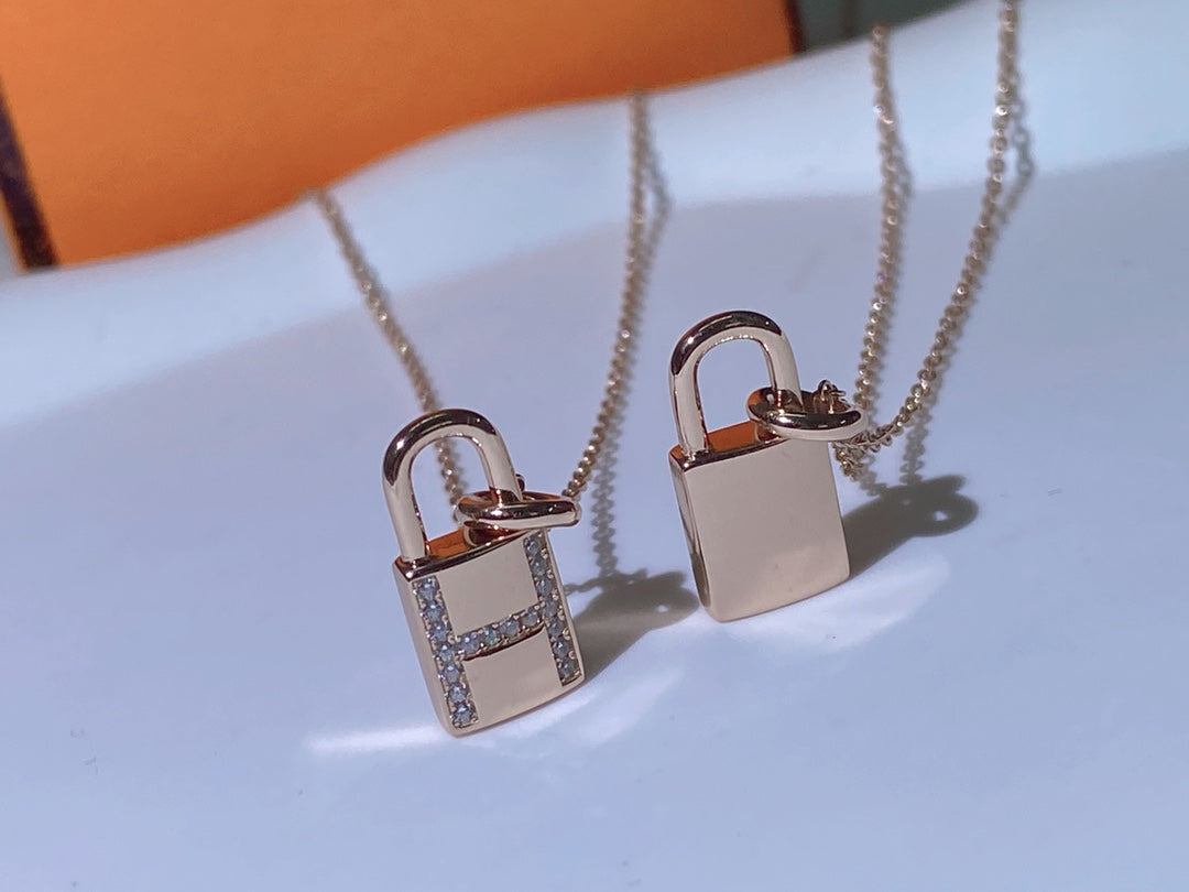 [Rose Jewelrys]HM ADVANCED NICHE LOCK HEAD NECKLACE DIAMONDS