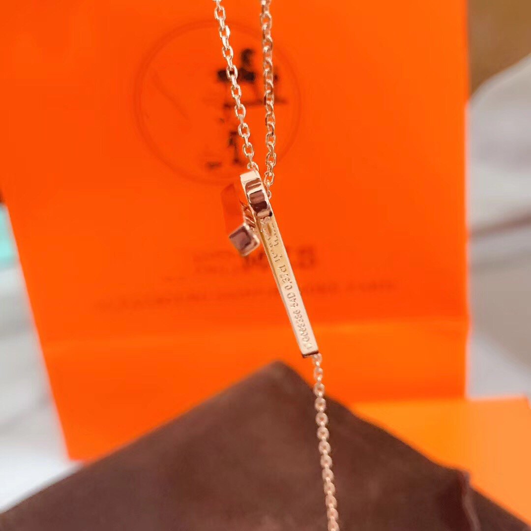 [Rose Jewelrys]HM NECKLACE PLATINUM ROSE GOLD DIAMOND