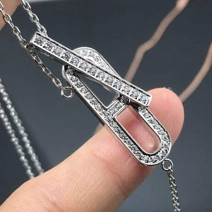 [Rose Jewelrys]HM NECKLACE PLATINUM ROSE GOLD DIAMOND