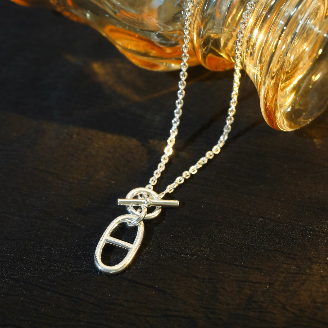 [Rose Jewelrys]HM CHAINE D'ANCRE PENDANT NECKLACE STERLING SILVER
