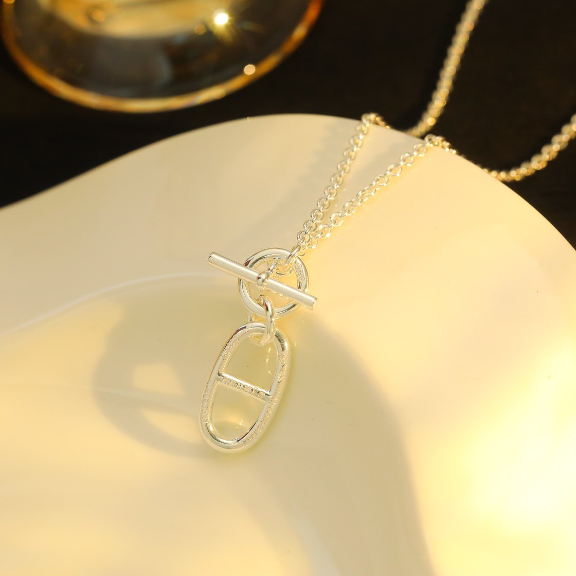 [Rose Jewelrys]HM CHAINE D'ANCRE PENDANT NECKLACE STERLING SILVER