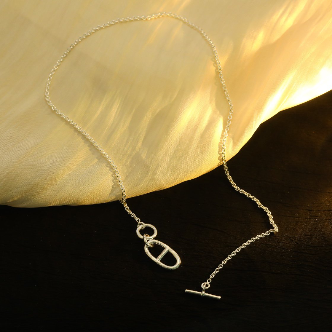 [Rose Jewelrys]HM CHAINE D'ANCRE PENDANT NECKLACE STERLING SILVER