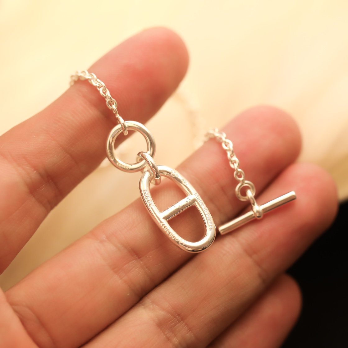 [Rose Jewelrys]HM CHAINE D'ANCRE PENDANT NECKLACE STERLING SILVER