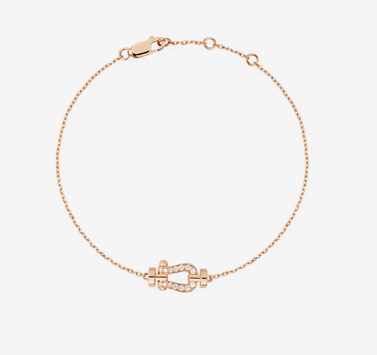 [Rose Jewelrys]FORCE 10 FULL DIAMOND BUCKLE CHAIN LINK MINI MODEL