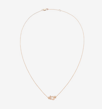 [Rose Jewelrys]FORCE 10 DIAMOND PINK GOLD NECKLACE MINI MODEL