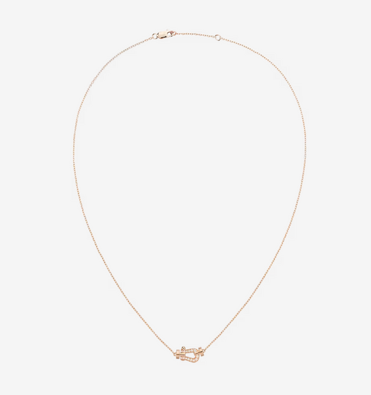 [Rose Jewelrys]FORCE 10 DIAMOND PINK GOLD NECKLACE MINI MODEL