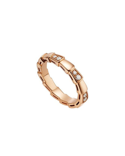 [Rose Jewelrys]SERPENTI RING PINK GOLD  3MM