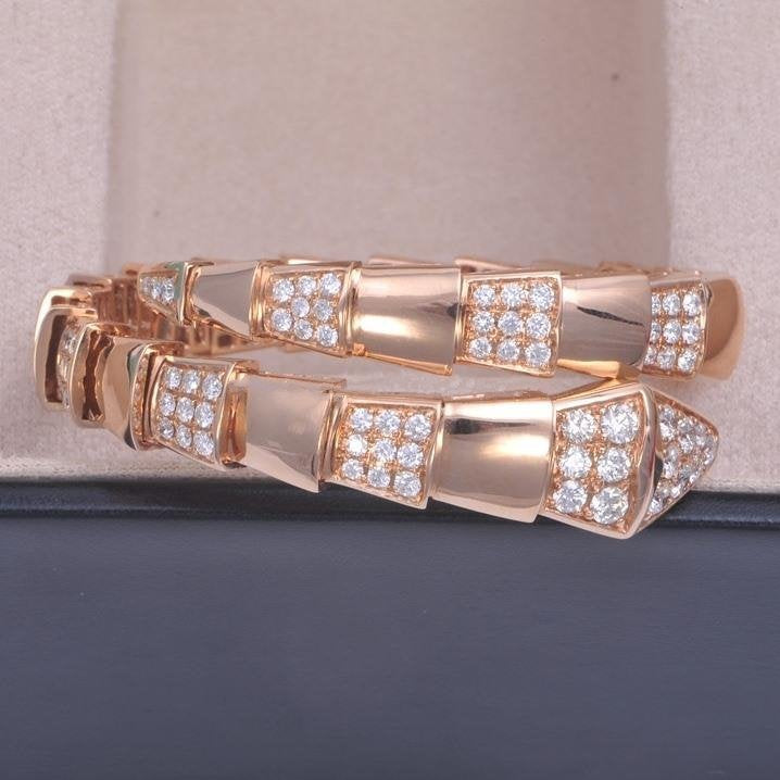 [Rose Jewelrys]SERPENTI BRACELET PINK GOLD DIAMOND