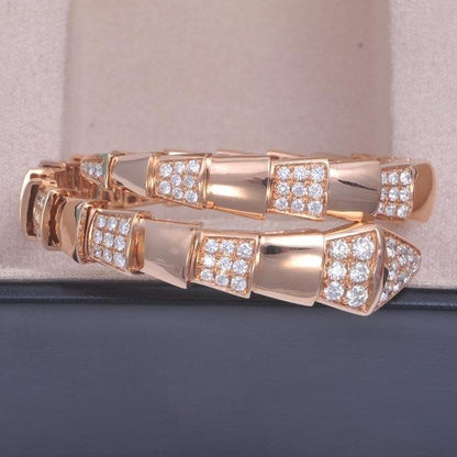 [Rose Jewelrys]SERPENTI BRACELET PINK GOLD DIAMOND