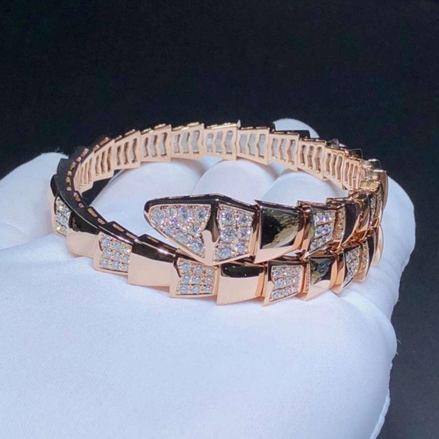 [Rose Jewelrys]SERPENTI BRACELET PINK GOLD DIAMOND
