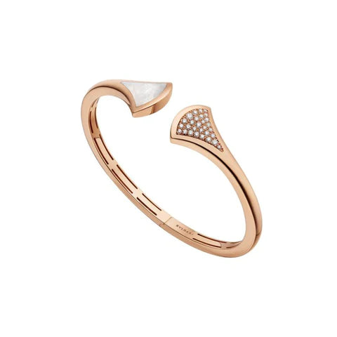 [Rose Jewelrys]DREAM BRACELET OPEN PINK GOLD MOP DIAMOND