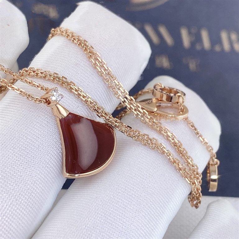 [Rose Jewelrys]DREAM NECKLACE CARNELIAN 1 DIAMOND