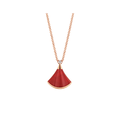 [Rose Jewelrys]DREAM NECKLACE CARNELIAN 1 DIAMOND