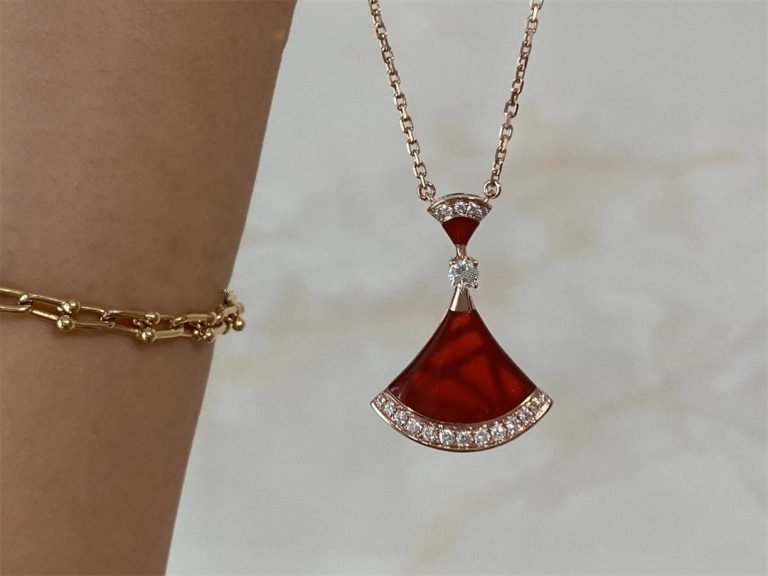 [Rose Jewelrys]DREAM NECKLACE CARNELIAN DIAMOND