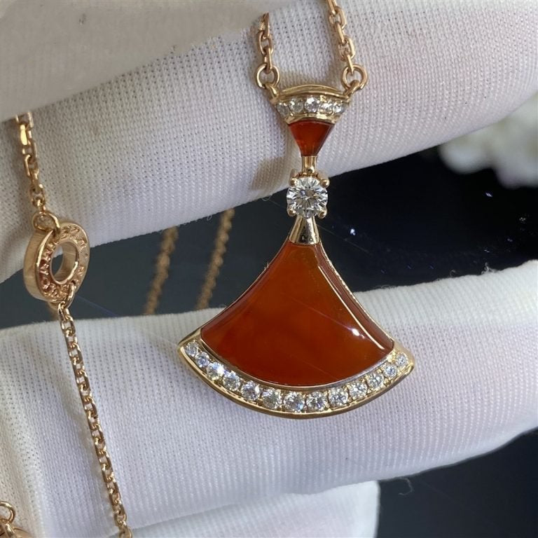 [Rose Jewelrys]DREAM NECKLACE CARNELIAN DIAMOND