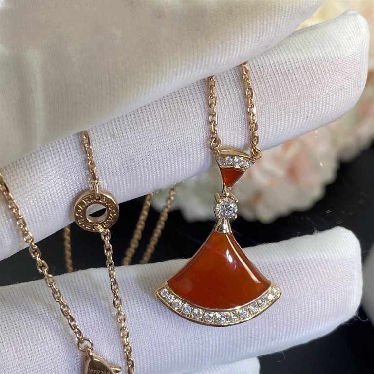 [Rose Jewelrys]DREAM NECKLACE CARNELIAN DIAMOND