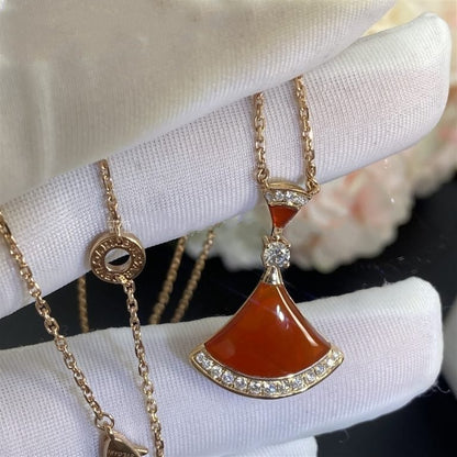 [Rose Jewelrys]DREAM NECKLACE CARNELIAN DIAMOND