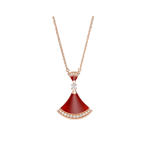 [Rose Jewelrys]DREAM NECKLACE CARNELIAN DIAMOND