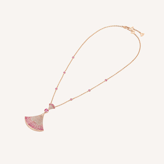 [Rose Jewelrys]DREAM NECKLACK DIAMOND PINK GOLD