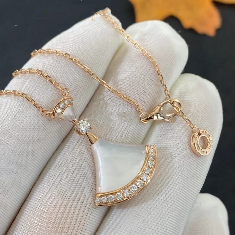 [Rose Jewelrys]DREAM NECKLACE MOP PINK GOLD DIAMOND