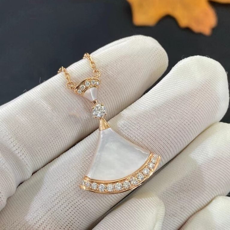 [Rose Jewelrys]DREAM NECKLACE MOP PINK GOLD DIAMOND