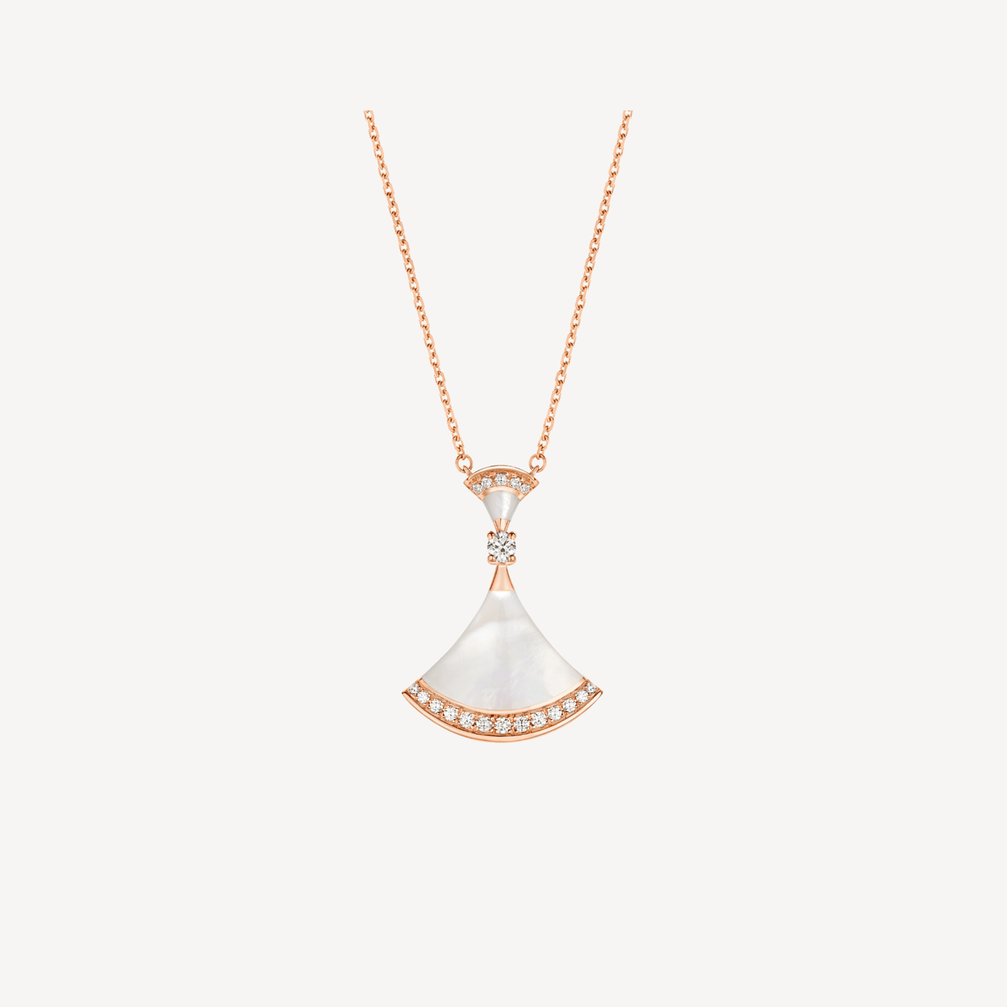 [Rose Jewelrys]DREAM NECKLACE MOP PINK GOLD DIAMOND