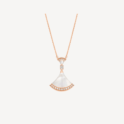 [Rose Jewelrys]DREAM NECKLACE MOP PINK GOLD DIAMOND