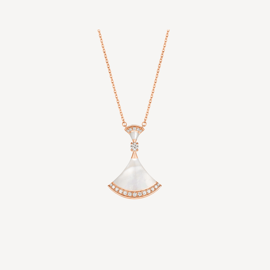 [Rose Jewelrys]DREAM NECKLACE MOP PINK GOLD DIAMOND