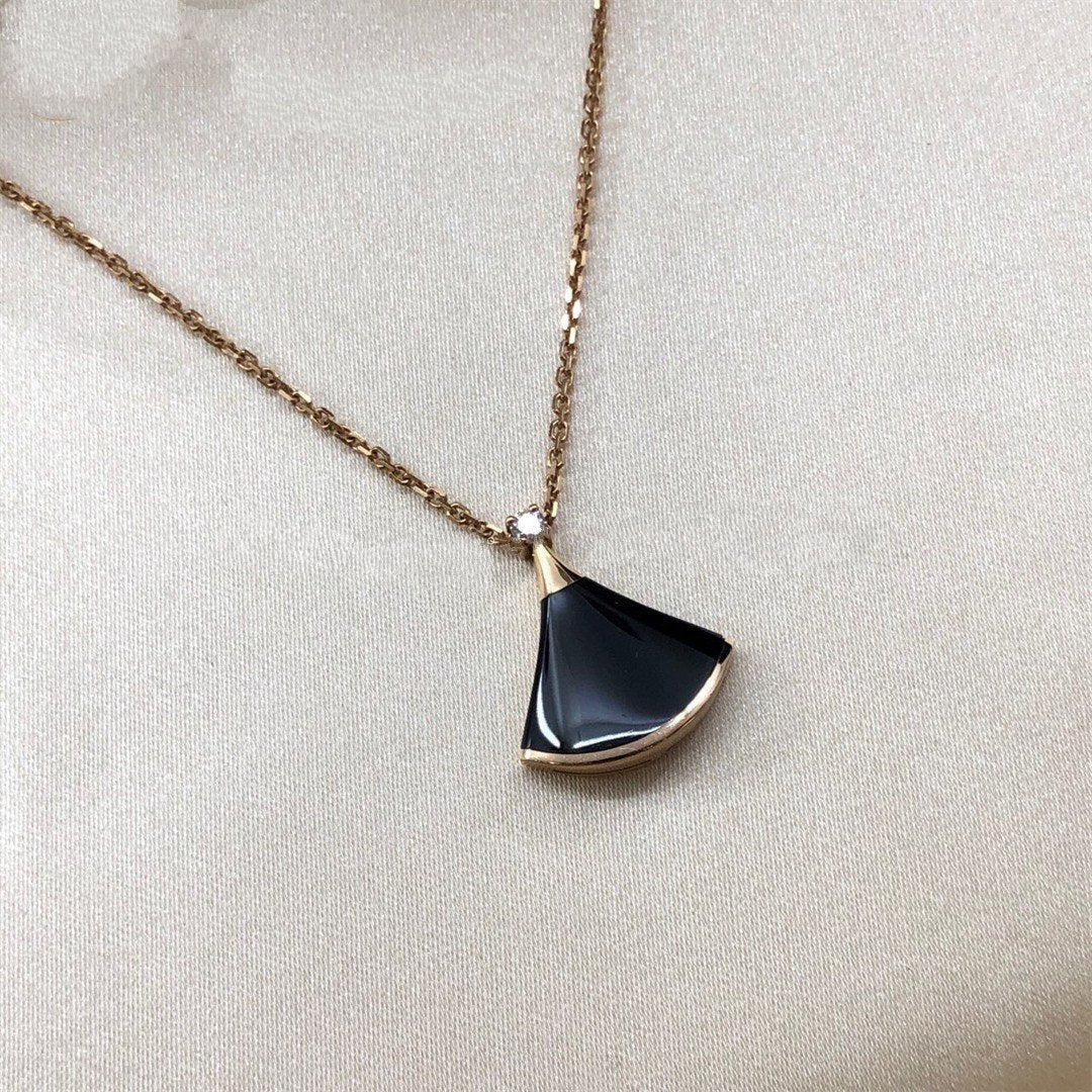 [Rose Jewelrys]DREAM NECKLACE ONYX 1 DIAMOND