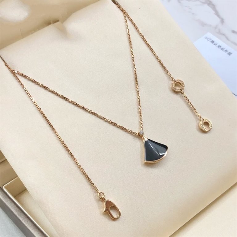 [Rose Jewelrys]DREAM NECKLACE ONYX 1 DIAMOND