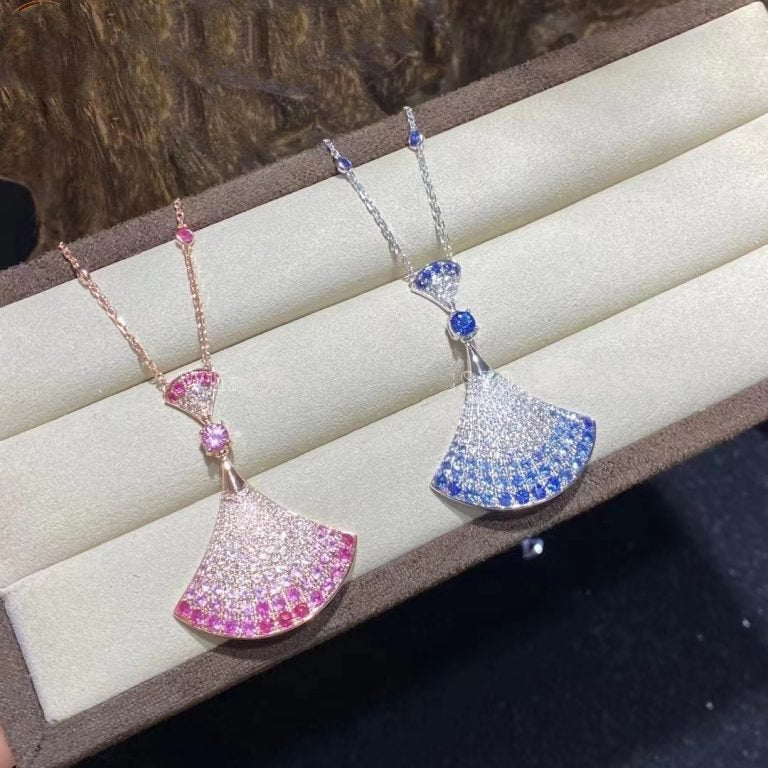 []DREAM NECKLACK DIAMOND PINK GOLD