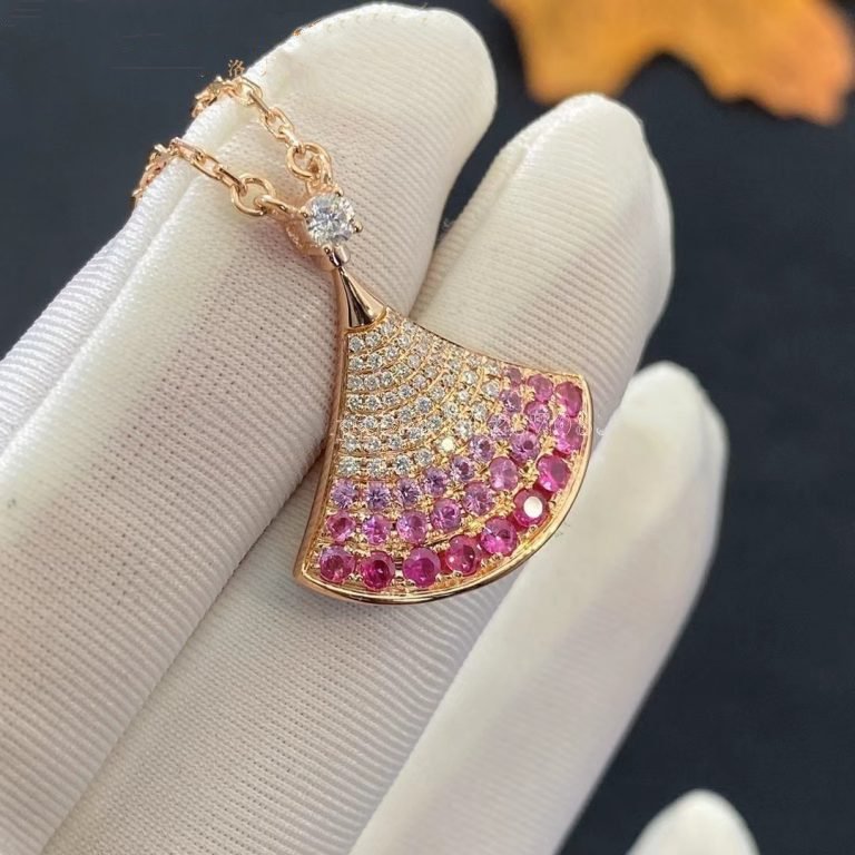 []DREAM NECKLACE PINK GOLD PINK DIAMOND