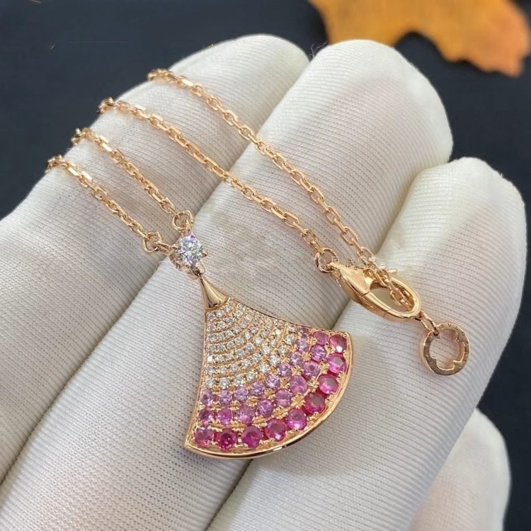 []DREAM NECKLACE PINK GOLD PINK DIAMOND