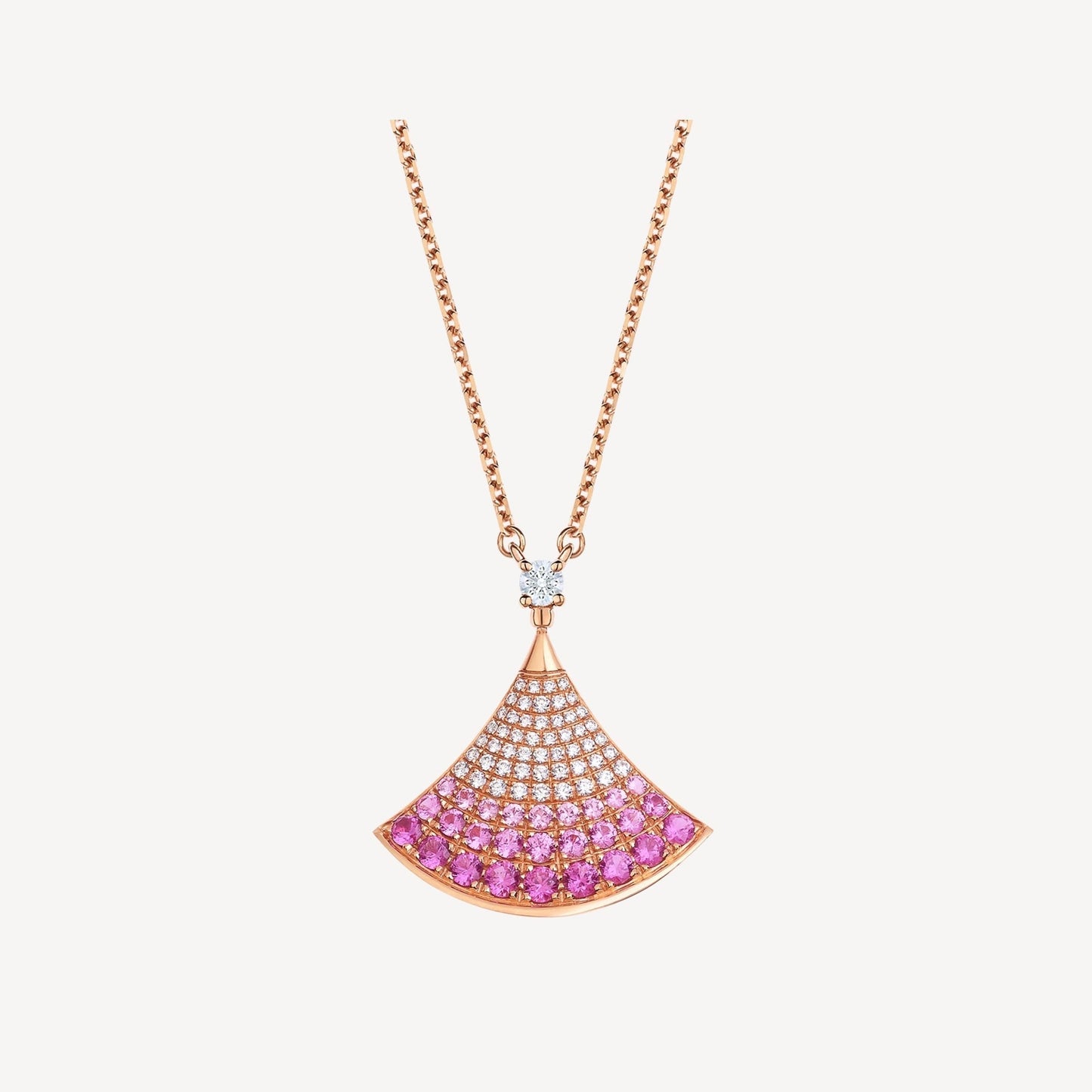 []DREAM NECKLACE PINK GOLD PINK DIAMOND