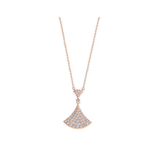[Rose Jewelrys]DREAM NECKLACE PINK GOLD FULL DIAMOND